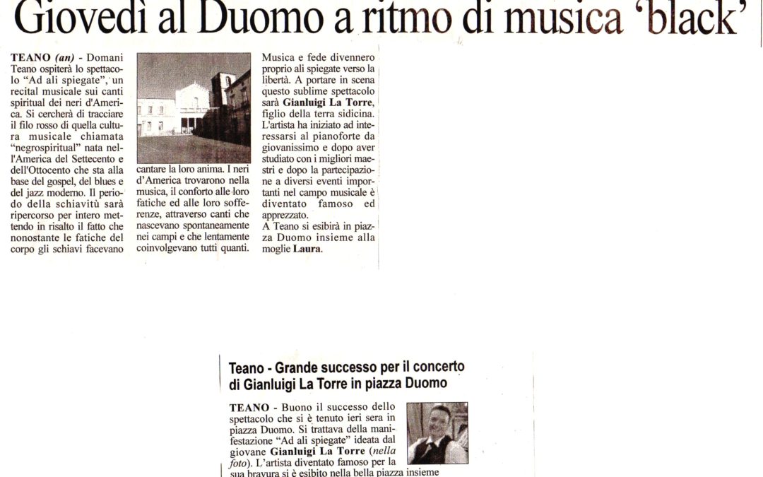 La Gazzetta di Caserta e Cronache di Caserta, 25 agosto 2011