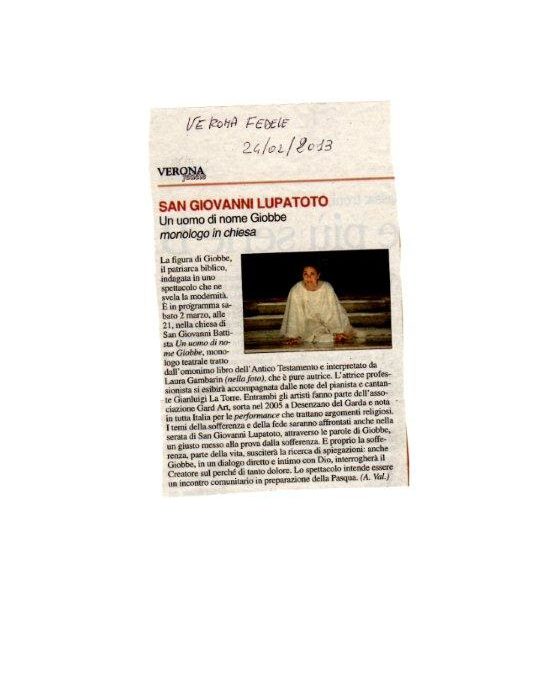 Verona Fedele, 24 febbraio 2013